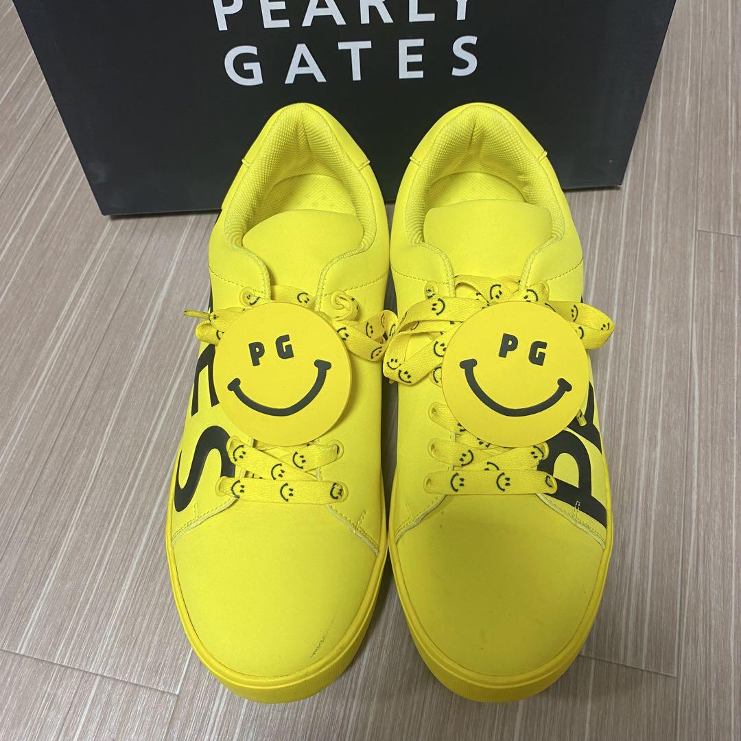 PEARLY GATES スニーカー イエロー サイズ26cm - メルカリ