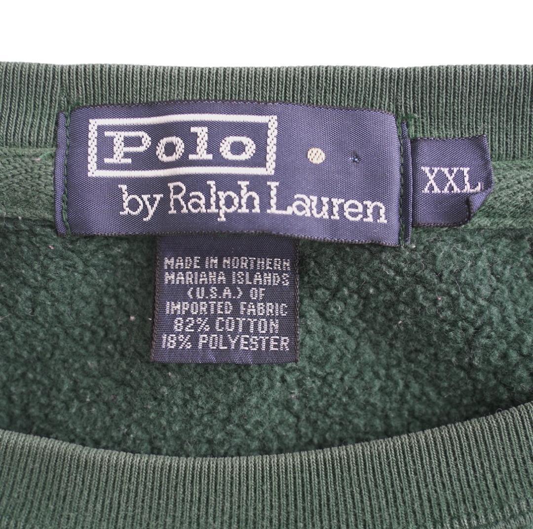 90s USA製 Polo Ralph Lauren スウェット ダークグリーン