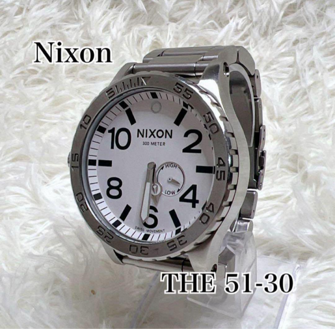 ☆新電池交換済★ Nixon THE 51-30 TIDE クロノグラフ　腕時計