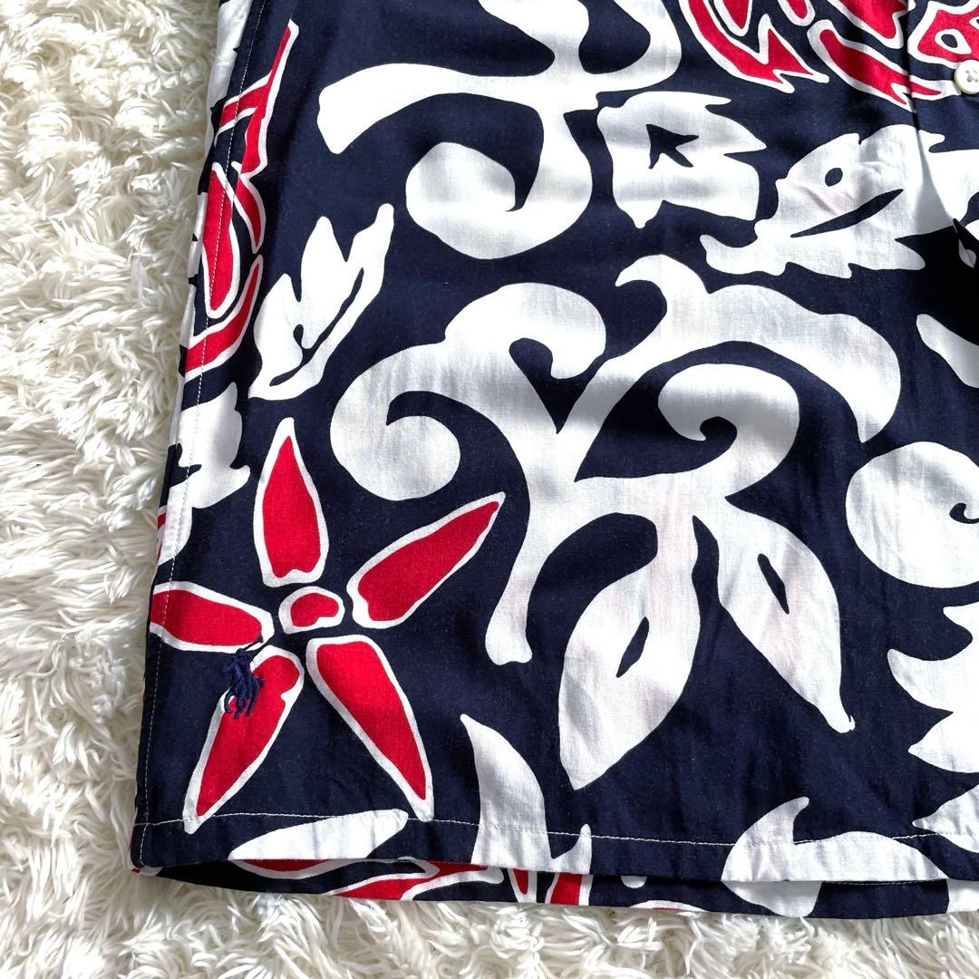 未使用級 ポロラルフローレン L 開襟シャツ オープンカラーシャツ 花柄 アロハ 未使用級 ポロラルフローレン L 開襟シャツ オープンカラーシャツ 花柄 アロハ