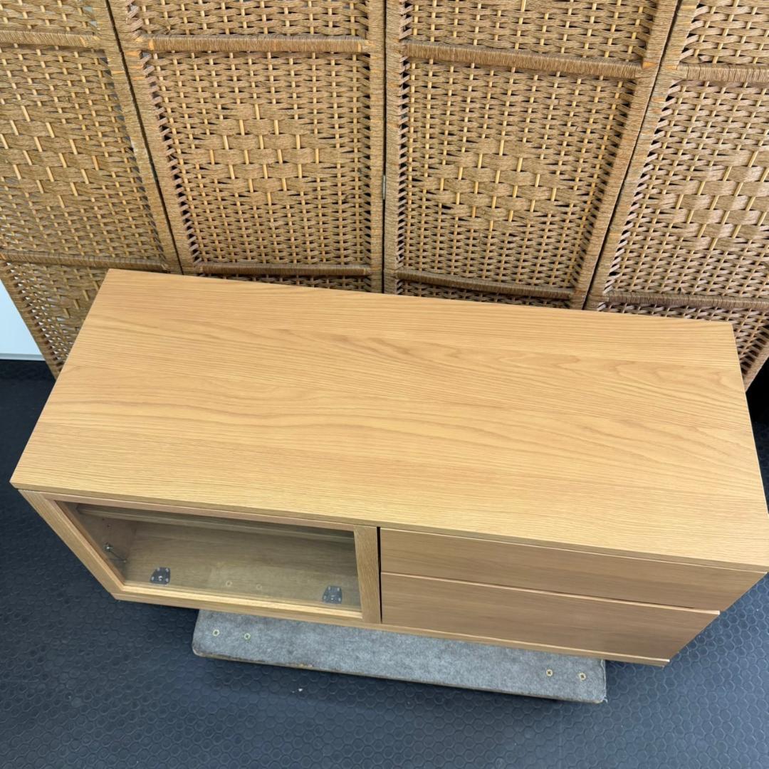☆☆超美品　無印良品　木製AVラック　幅110cm　テレビボード　テレビ台