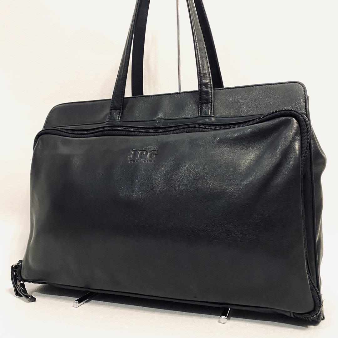 【希少良品】ジャンポールゴルチェ　ビジネスバック　肩がけ　A4 レザー　ナイロン