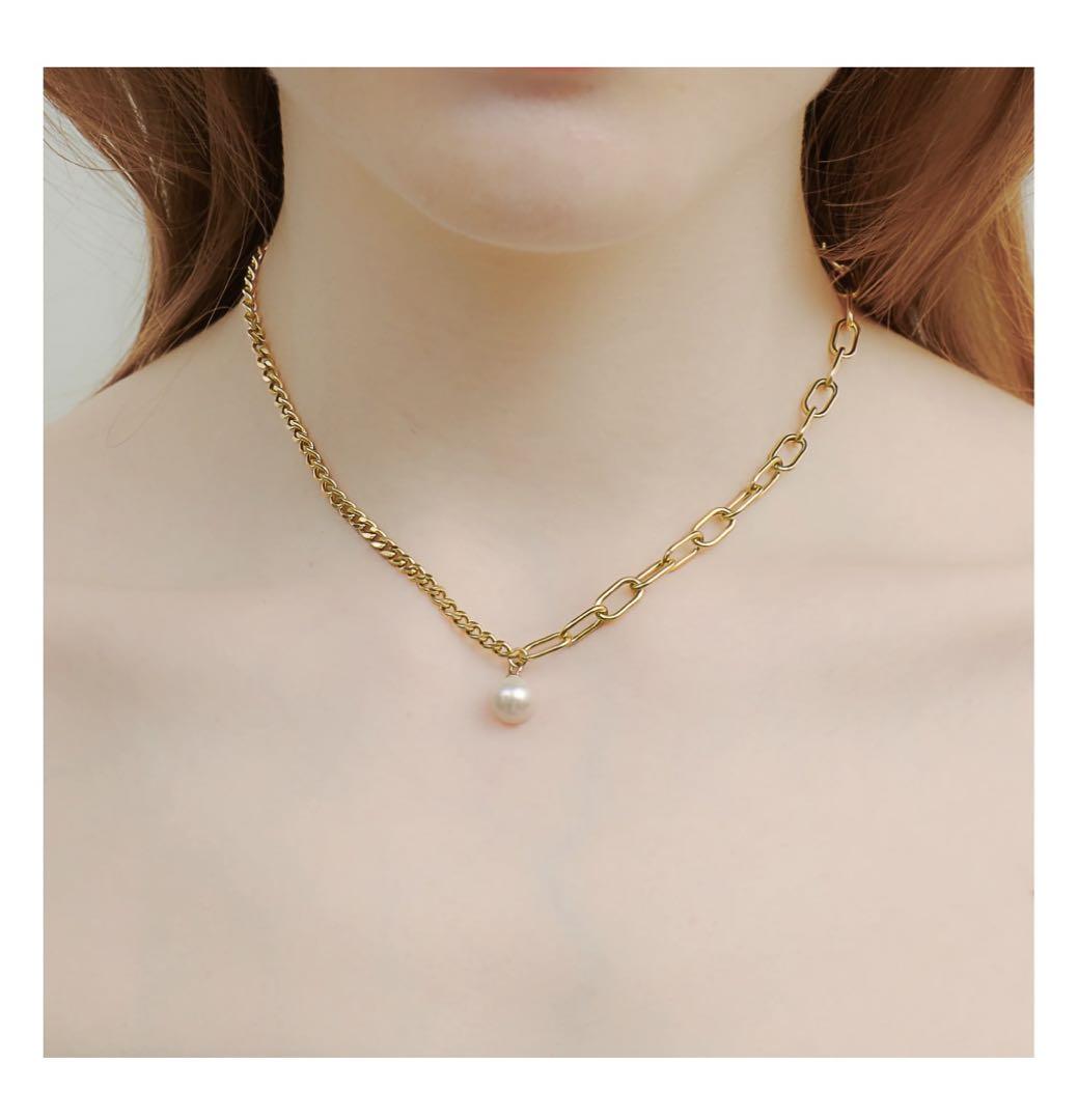 h.. チェーンネックレス link-nc-1 gold