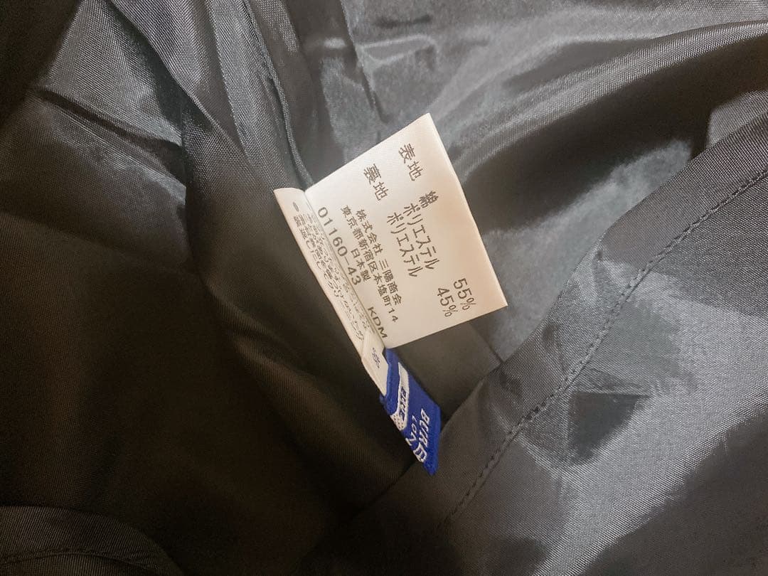 バーバリーブルーレーベル　チェック柄ワンピース　黒　38