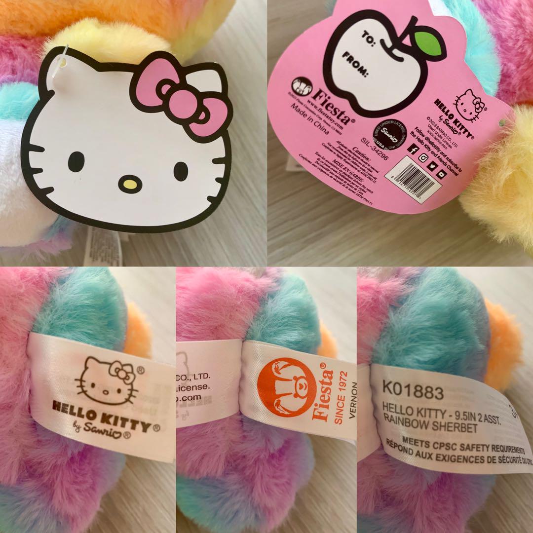 ハローキティ レインボー シャーベット テディベア ぬいぐるみ ジョングク ③ 画像6