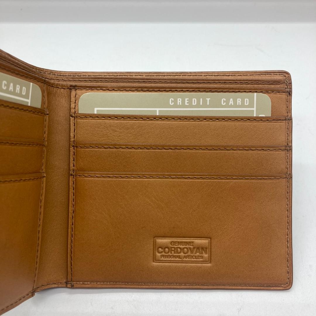 ▼CORDOVAN　コードバン　レザー　財布　二つ折り財布　グリーン