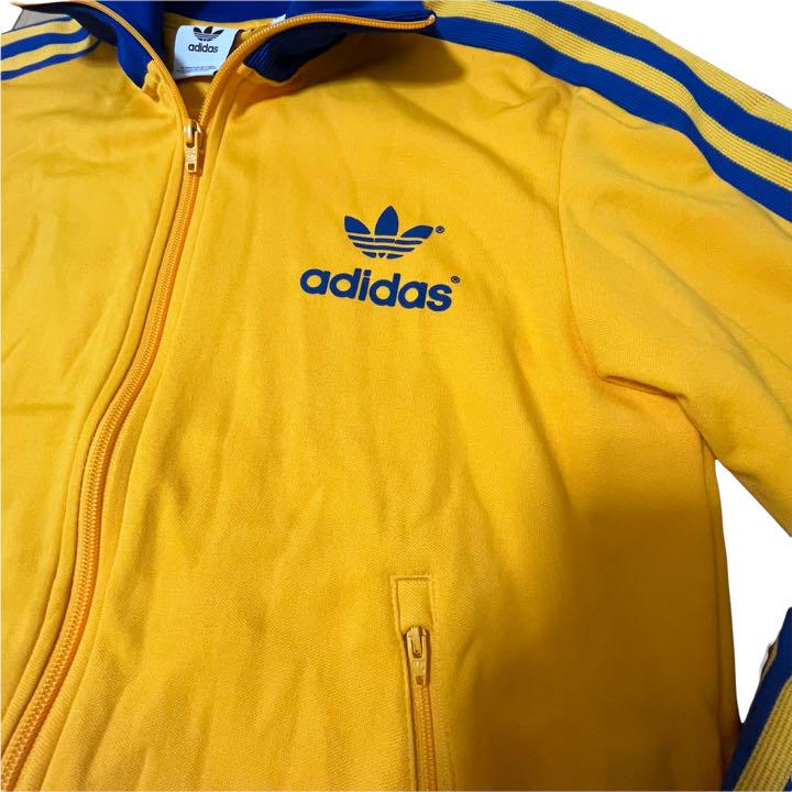 お買い得SALE かねこ様専用adidas⭐️70s 黄×青 ビッグトレフォイル YQWFA-m65701387962 トラックジャケット 特価高評価