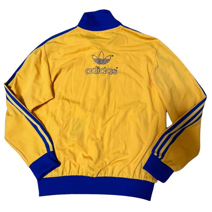 お買い得SALE かねこ様専用adidas⭐️70s 黄×青 ビッグトレフォイル YQWFA-m65701387962 トラックジャケット 特価高評価