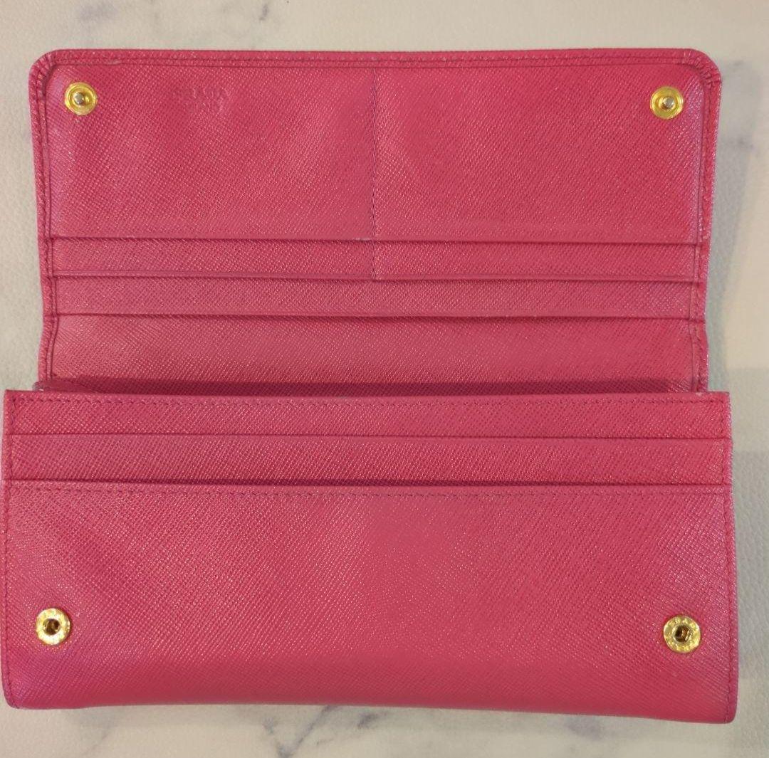 PRADA プラダ ピンク レザー 長財布
