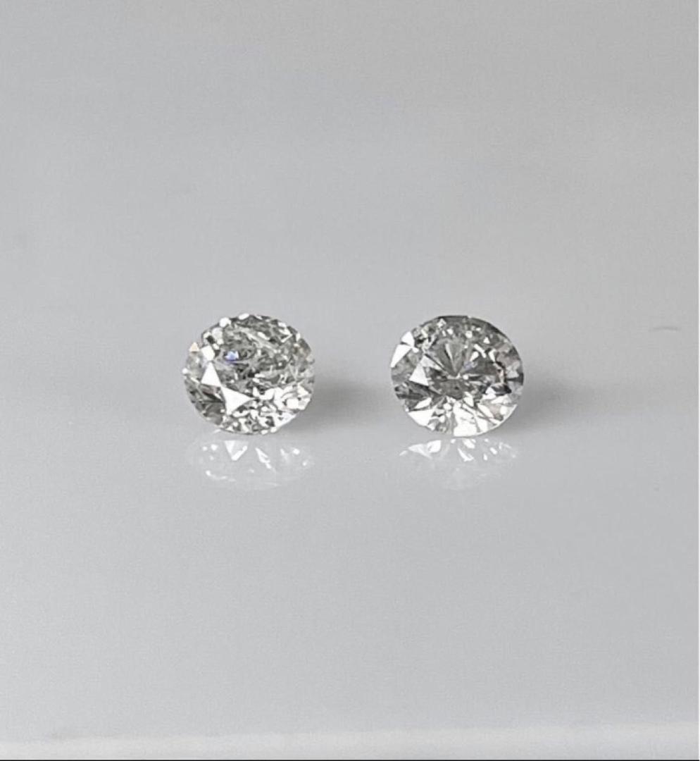 PT天然ダイヤモンドピアス　計1.２ct 鑑定書付き