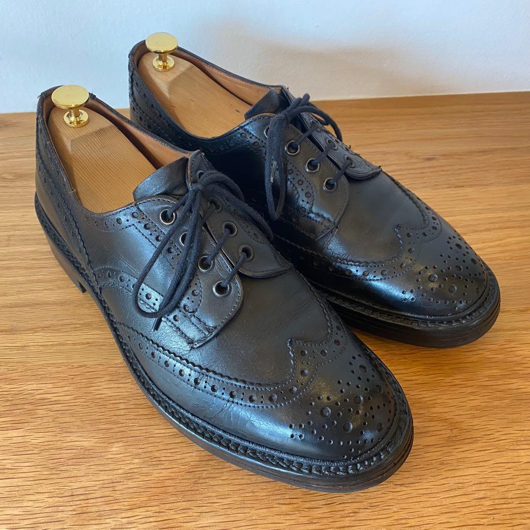90s Tricker'sトリッカーズ バートン フルブローグダービーUK8.5 90s Tricker'sトリッカーズ バートン フルブローグダービーUK8.5