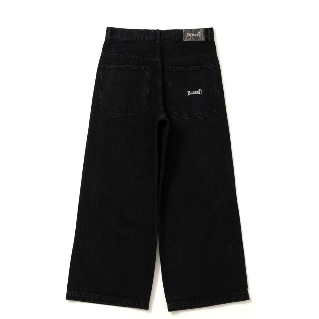 BlessU ワイドデニムパンツ 新品BLESS U ワイドバギーデニムパンツ