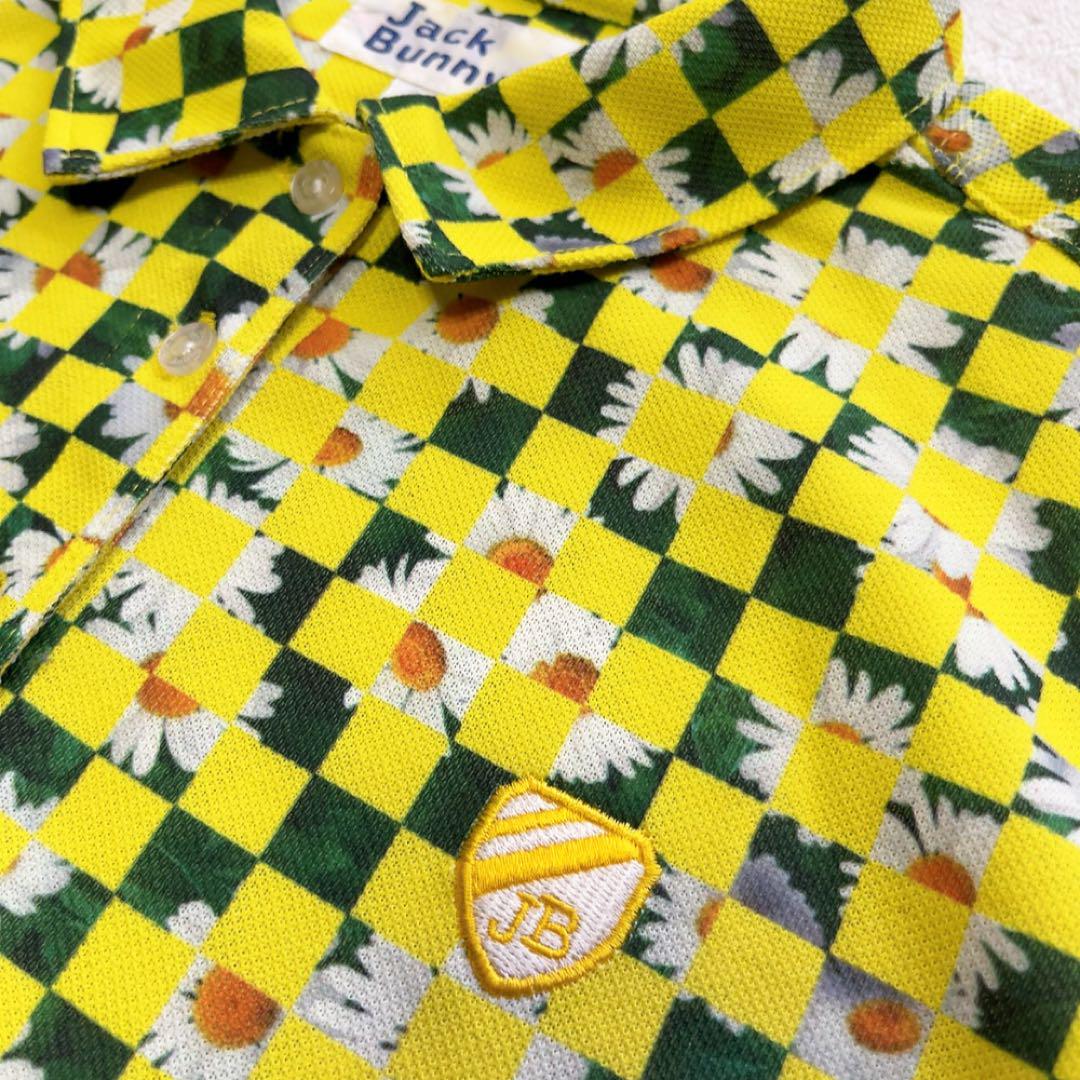 極美品　セットアップ　ポロシャツ　スカート　花柄　総柄　カノコ　マーガレット　L