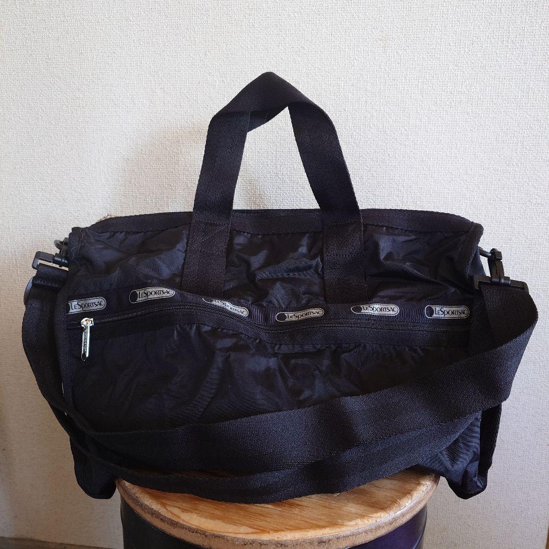 LeSportsac レスポートサック ブラック 黒 ボストンバッグ