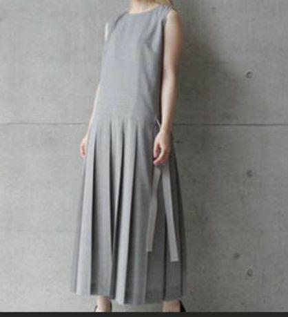 ebony ivory プリーツ ロングワンピース 美品  エボニーアイボリー