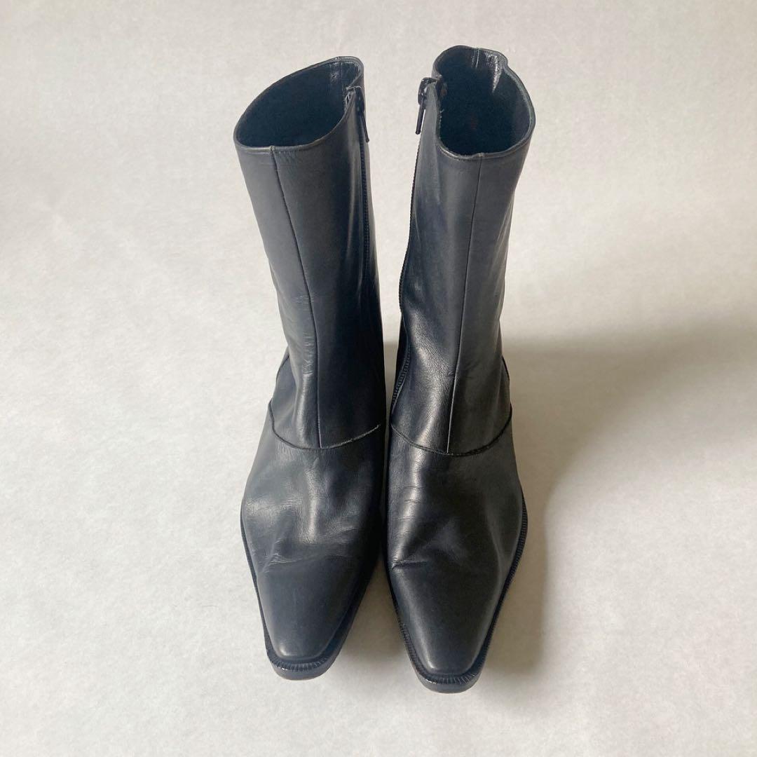 YOHJI YAMAMOTO レザーブーツ 本革 黒 大体23cmくらい