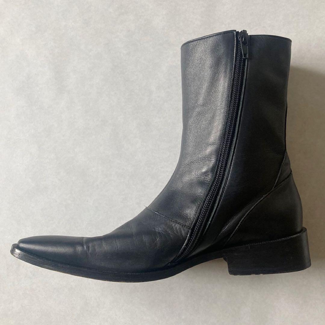 YOHJI YAMAMOTO レザーブーツ 本革 黒 大体23cmくらい