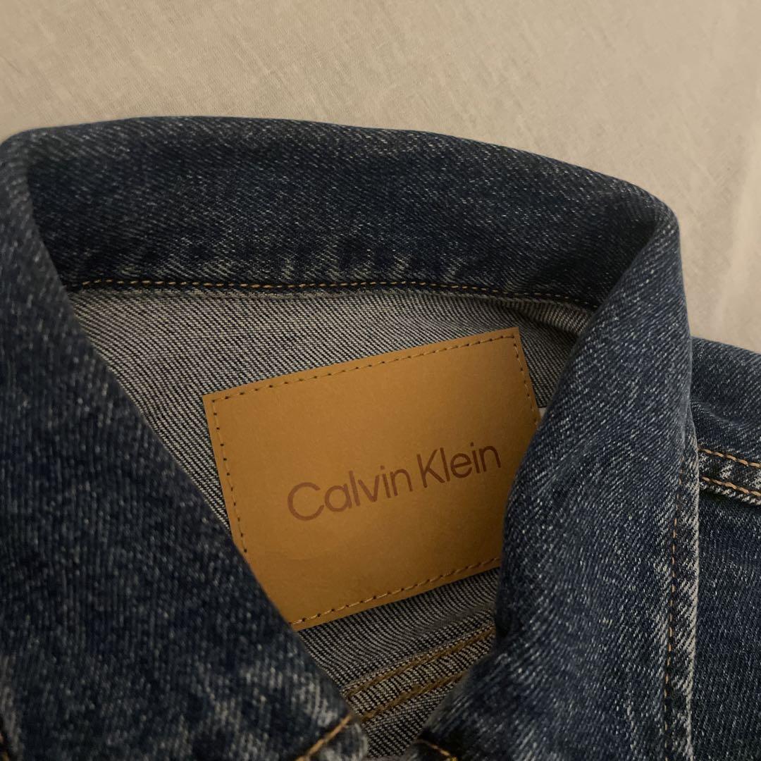 Calvin Klein ダークブルー デニムジャケットxs ジェニ着用