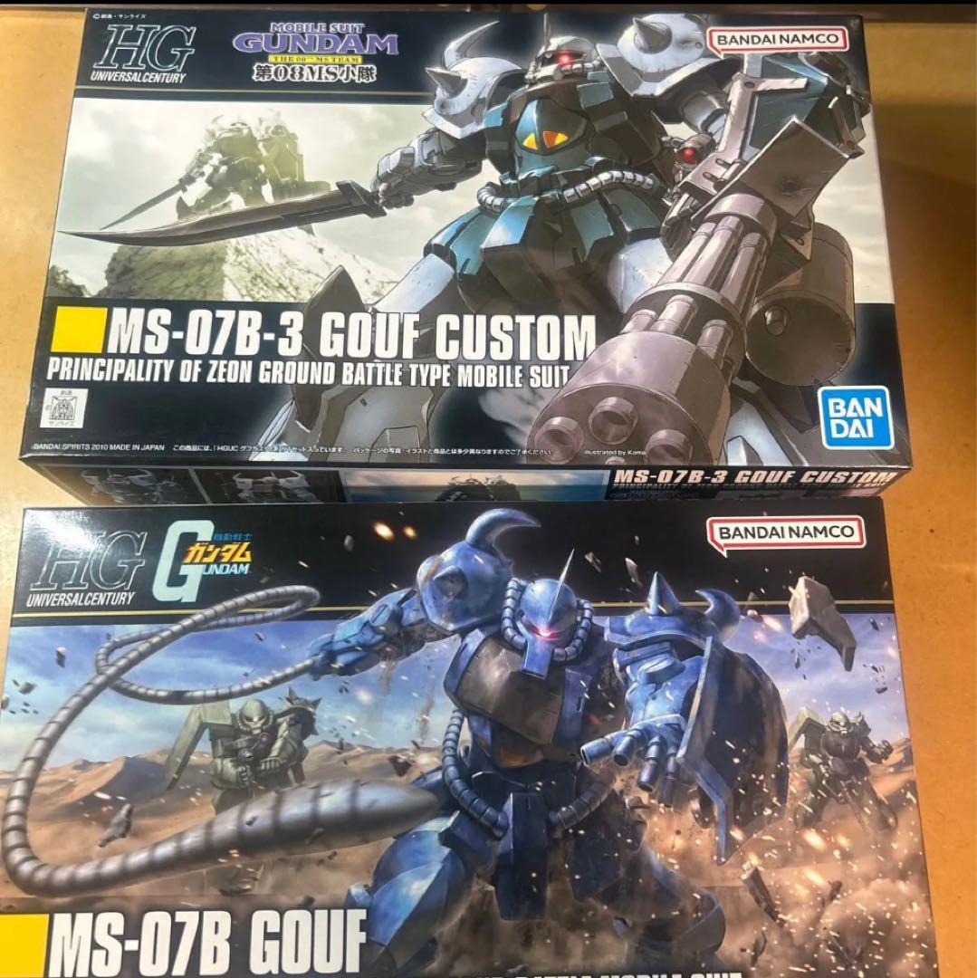HGUC グフカスタム　HGUC グフ　ガンプラ2個セット　プラモデル