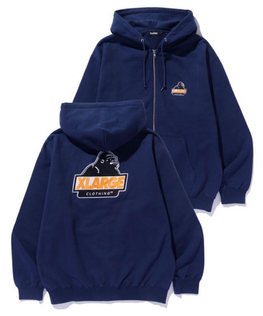 X LARGE SLANTED OG ZIP HOODED SWEATSHIRTトップス
