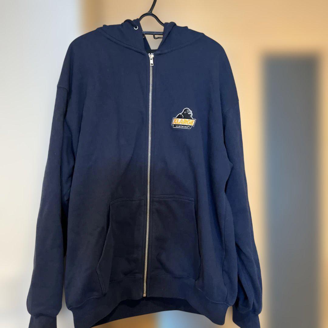 X LARGE SLANTED OG ZIP HOODED SWEATSHIRT
