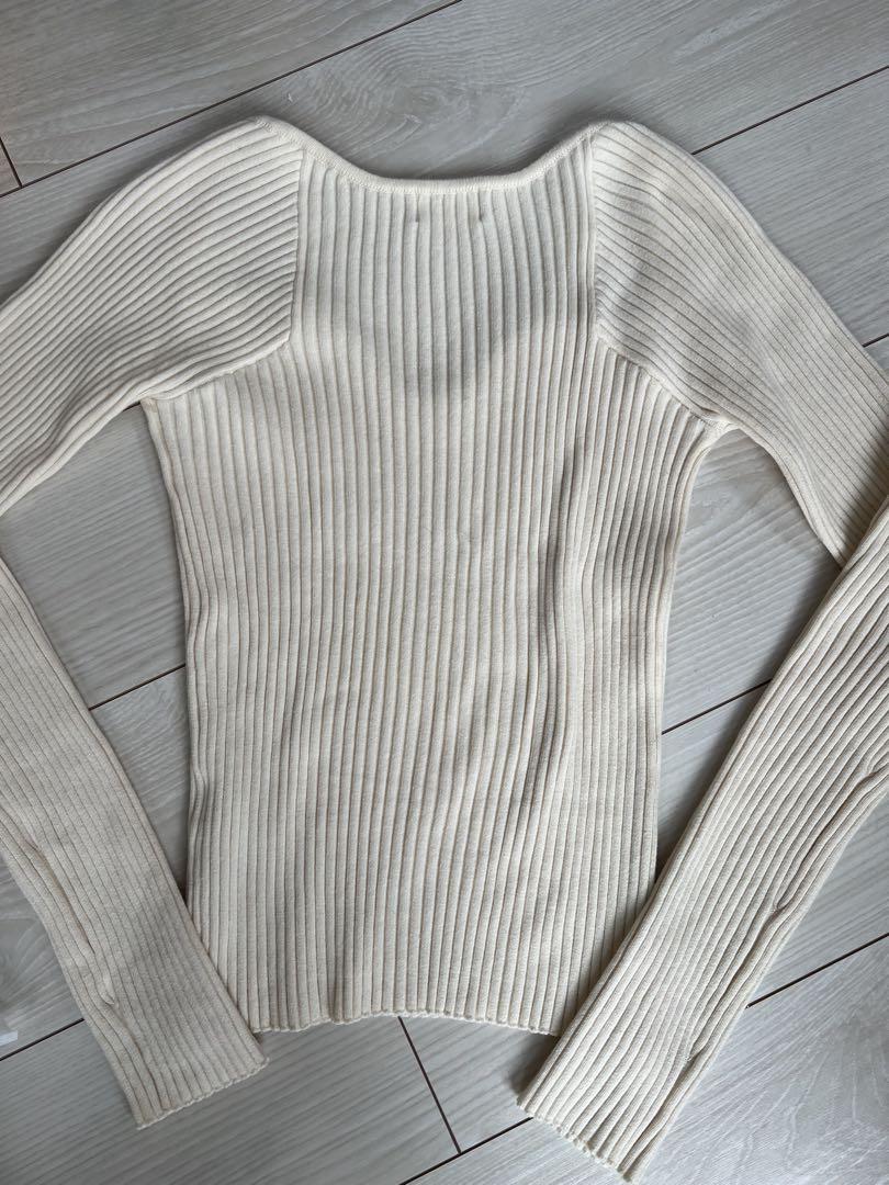 【週末限定価格】GaJess Cecily Square Ribトップス