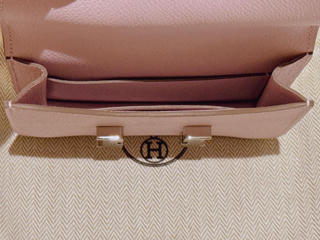 【新品・未使用】HERMES エルメス コンスタンススリム モーブペール