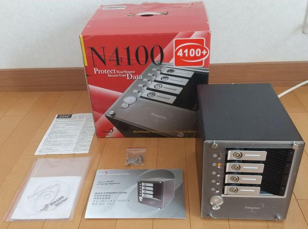 通電確認済みThecus N4100+  IP storage appliance NAS