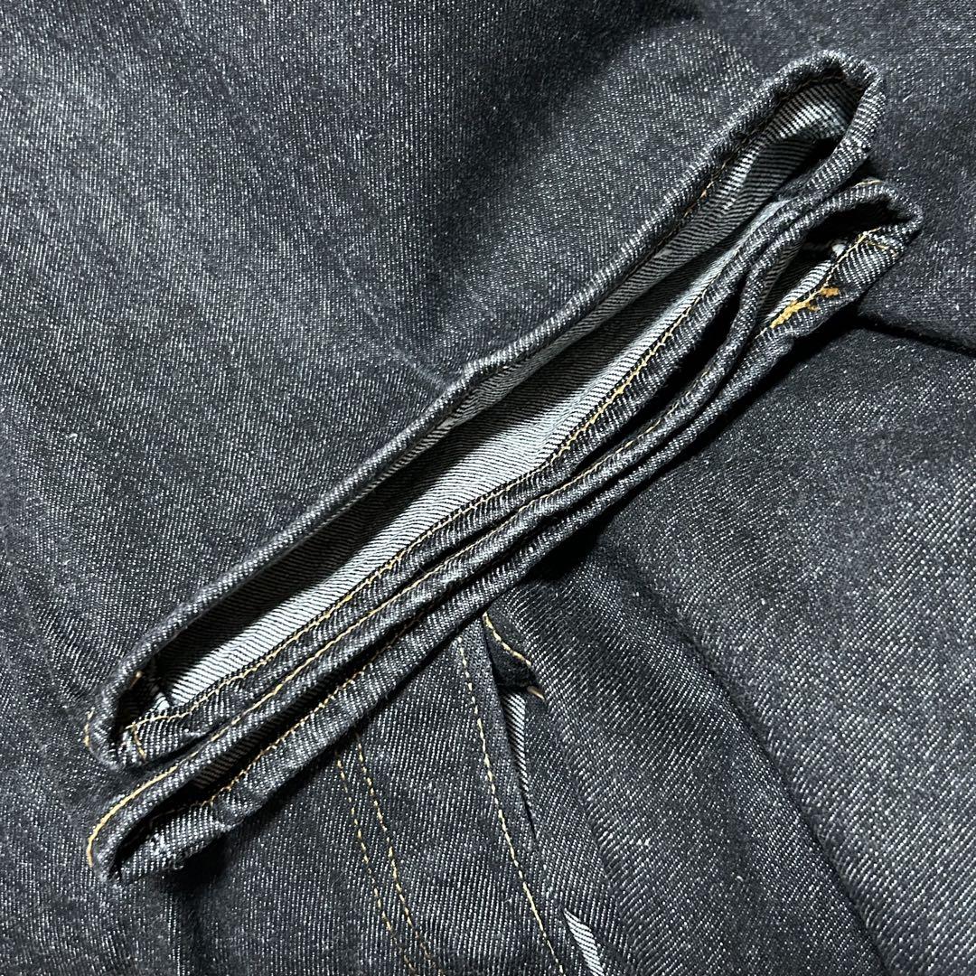 リーバイス501ブラックデニムパンツ黒ロゴワイドGパンw44アメリカUS古着