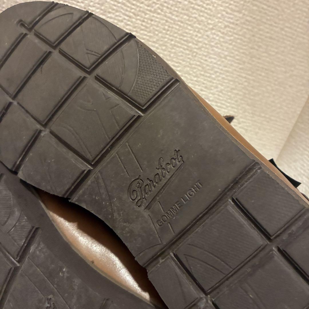 駿*井様 パラブーツ レザー デッキシューズ 茶 27.0 モカシン ライトソー