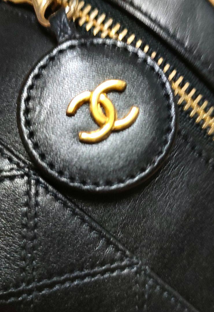 CHANEL シャネル ビコローレ マトラッセ バニティバッグ ラムスキン