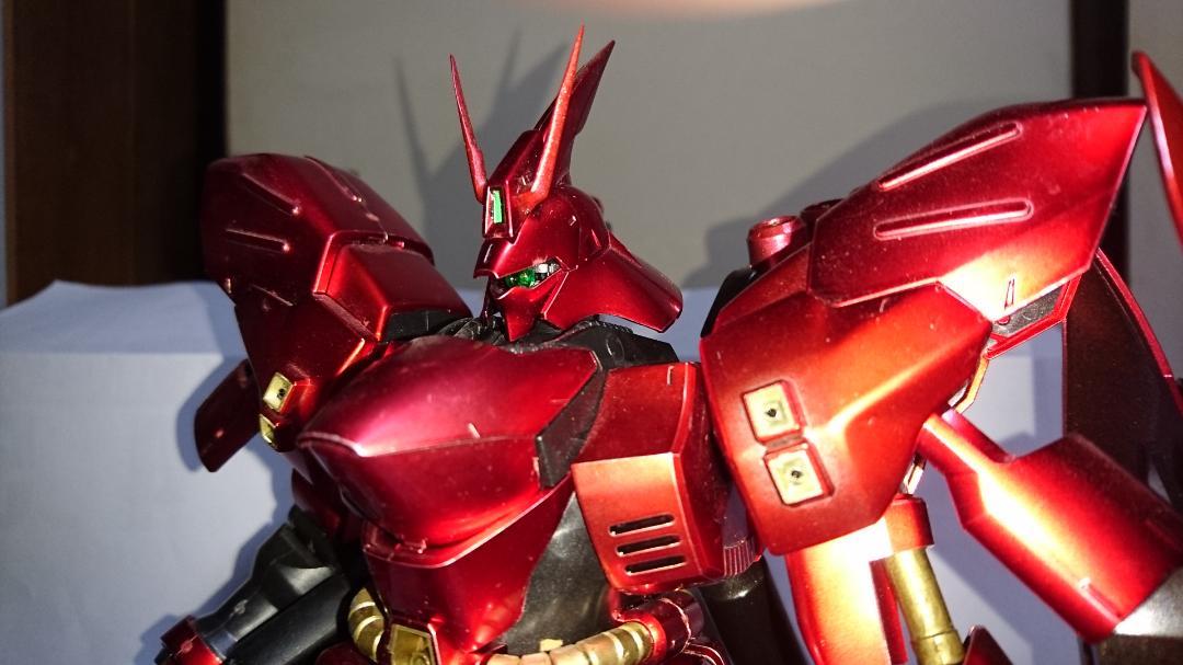 MG サザビー　訳あり　値段交渉ok MG サザビー メタリック 1/100 BANDAI 徹底改修 組立済 - メルカリ