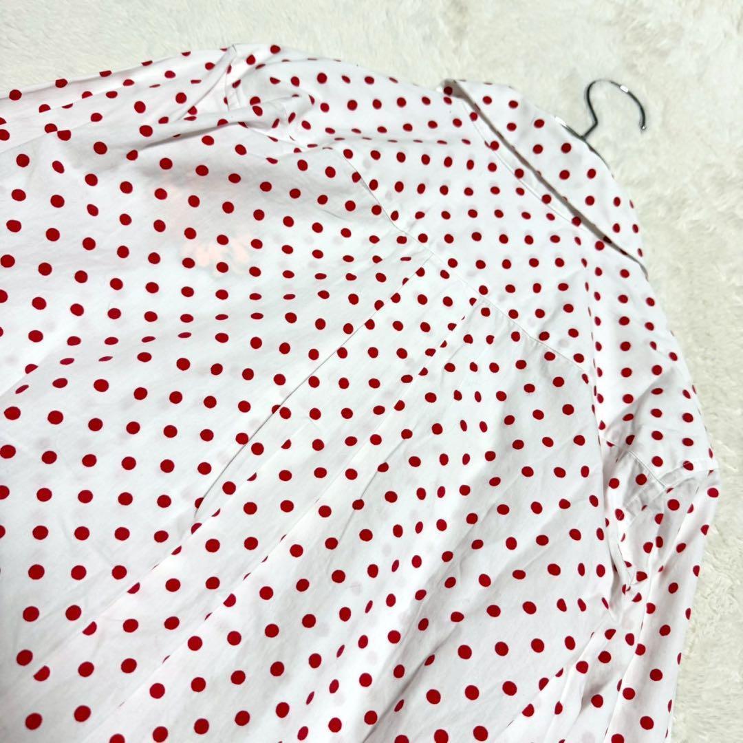 23SS タオ シュンスドウ コラボ ドット柄シャツ ボタンフラワー