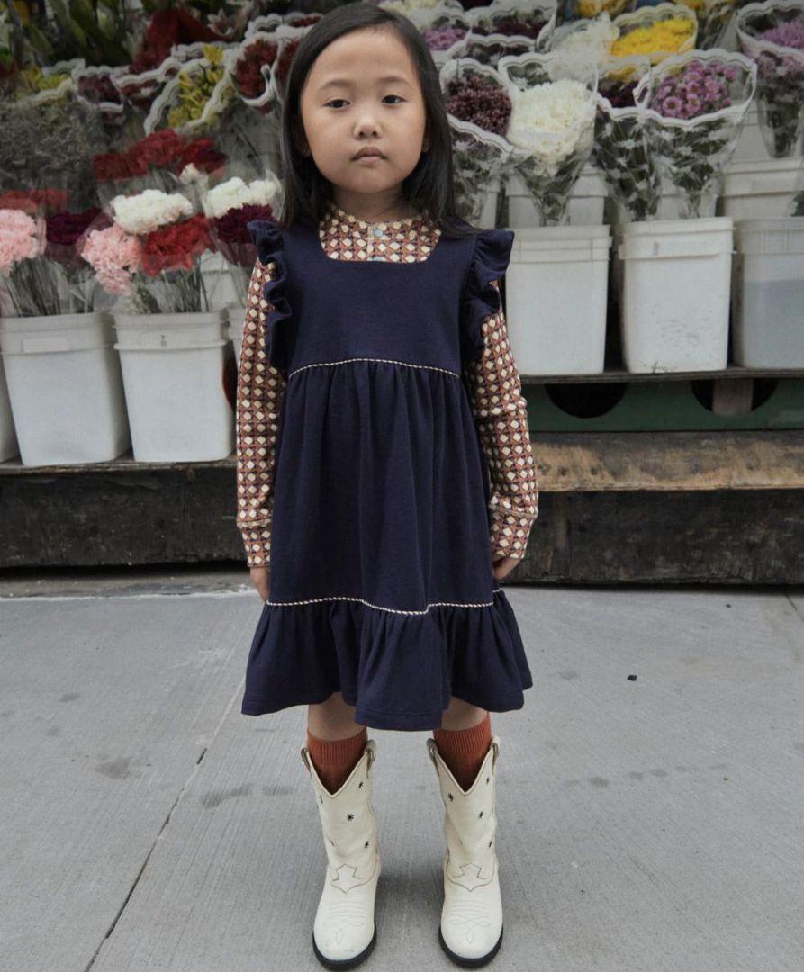 misha＆puff howdy ruffle sleeve dress 6y