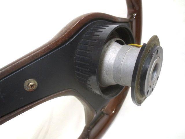 名門 NARDI TORINO ウッド ステアリング ブラウン 当時物 ボス付き