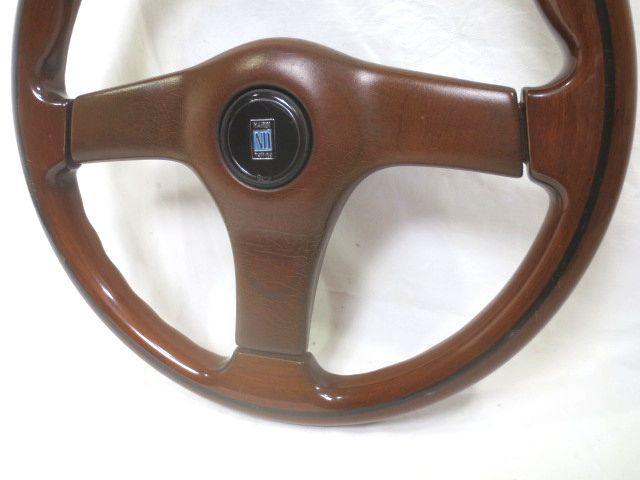 名門 NARDI TORINO ウッド ステアリング ブラウン 当時物 ボス付き