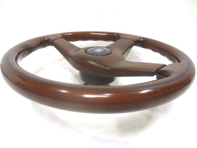 名門 NARDI TORINO ウッド ステアリング ブラウン 当時物 ボス付き