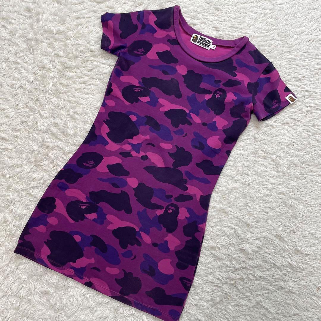 ワンピース A BATHING APE 1ST CAMO BODYCON ONEPIECE A BATHING APE（アベイシングエイプ）の「1ST CAMO BODYCON TEE