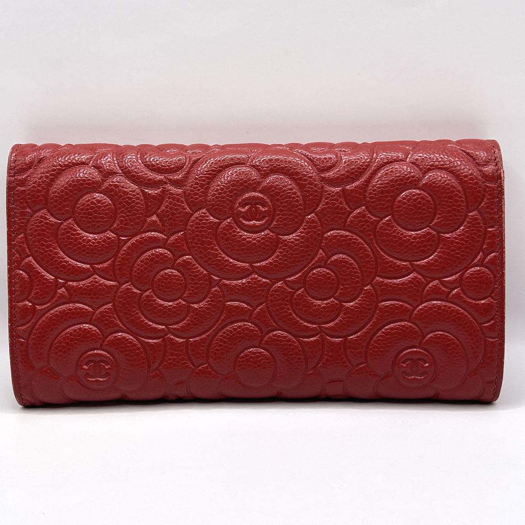 ✨美品・箱付✨ CHANEL カメリア 長財布