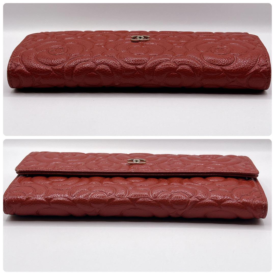 ✨美品・箱付✨ CHANEL カメリア 長財布