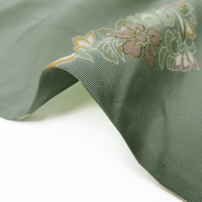 高品質特価 単衣 金駒刺繍入り 裏葉柳色 訪問着 A451-9 M 中古 wtapQ-m65729939916 最安値定番