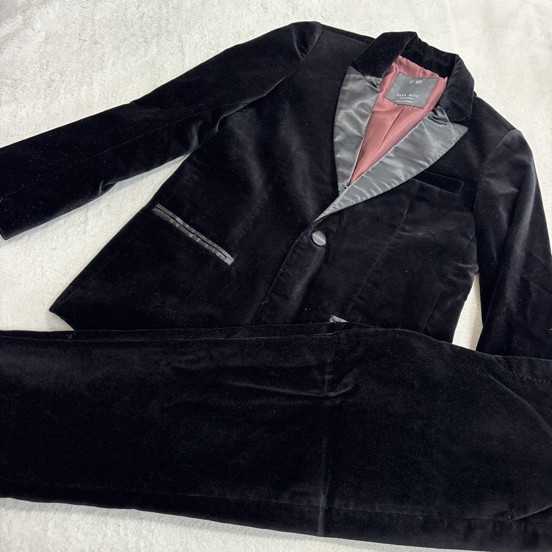 ZARA BOYS ザラボーイズ ベロア スーツ セットアップ 140 - メルカリ