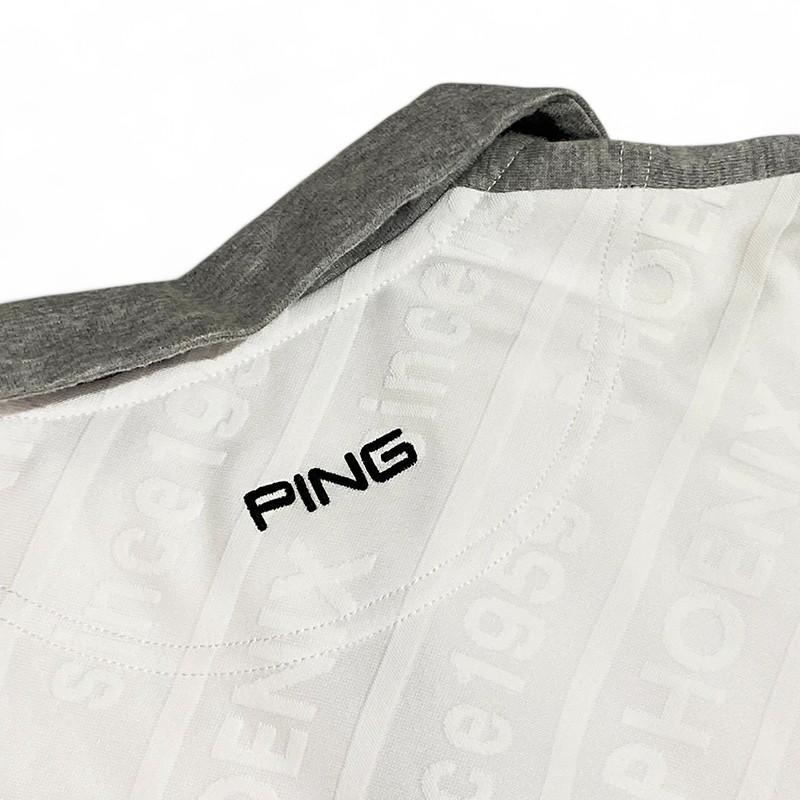 PING ピン 半袖 ワンピース ゴルフ S レディース ホワイト 総柄