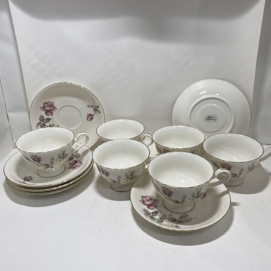 バラの花柄 ティーカップセット 6個 NORITAKE contemporar