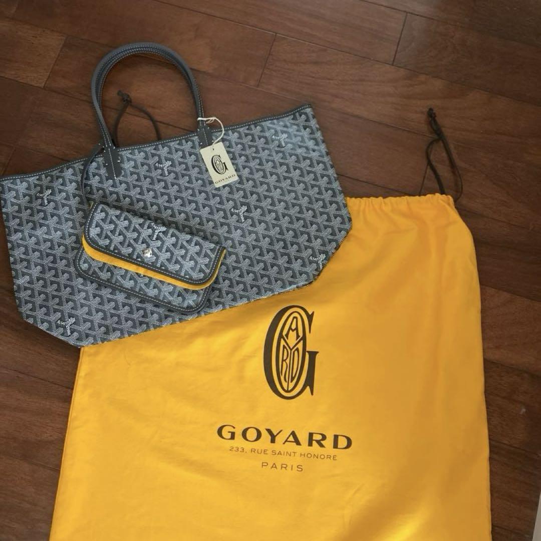 ゴヤール GOYARD サンルイ PM トート バッグ　グレー