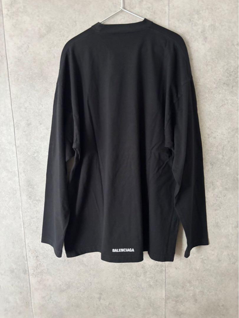 バレンシアガ BALENCIAGA　バックロゴオーバーサイズ長袖カットソー