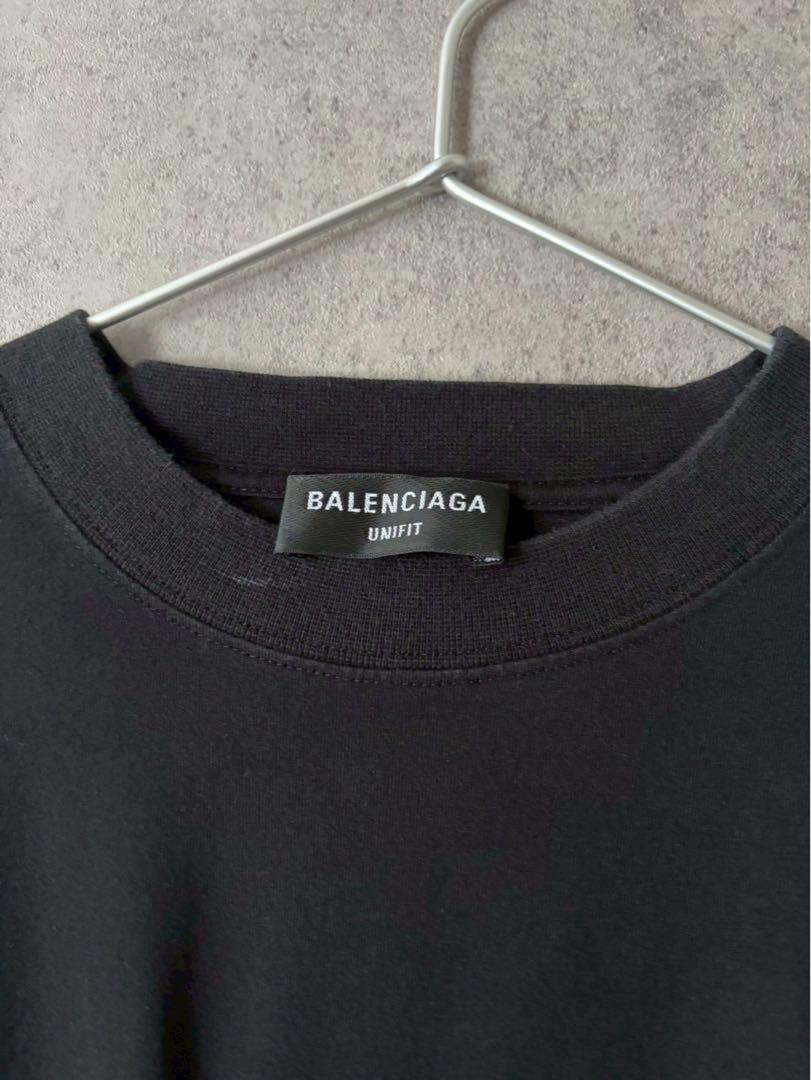 バレンシアガ BALENCIAGA　バックロゴオーバーサイズ長袖カットソー