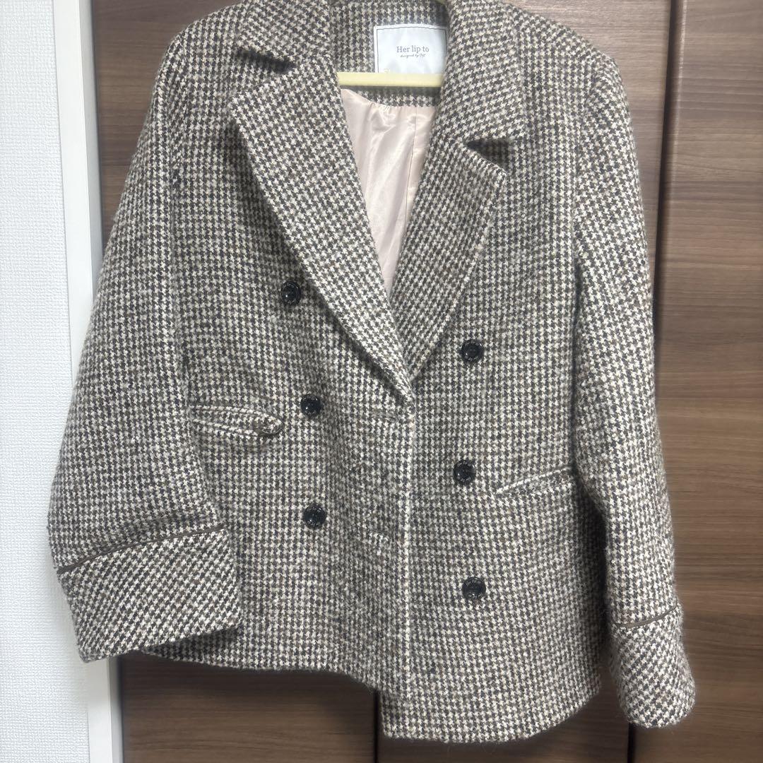 herliptoHemingway Check Tweed Jacket