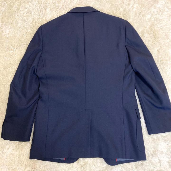 【美品】J.PRESS ジェイプレス 金ボタン紺ブレザー 3Bジャケットネイビー