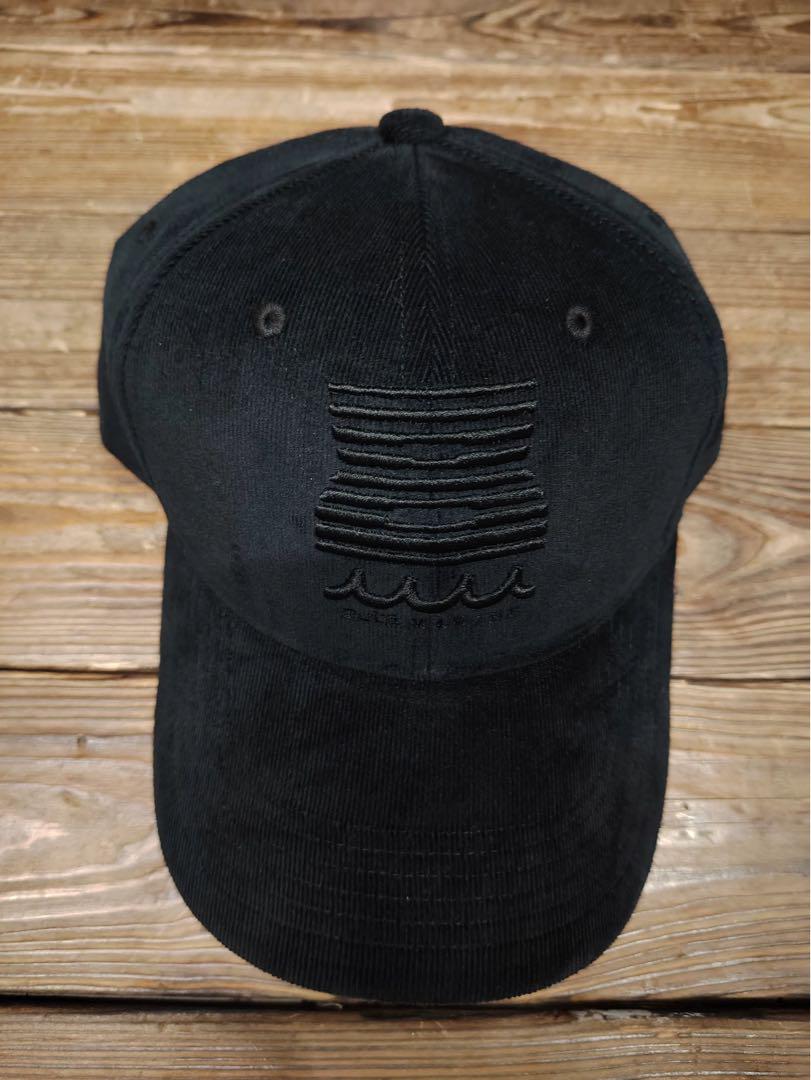 M utaMARINE 波の刺繍ゴルフキャップ黒